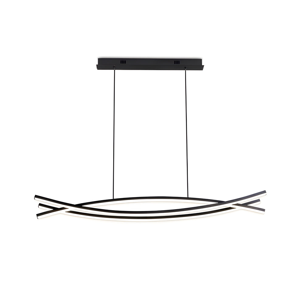 Isolated wave hanging light on white background