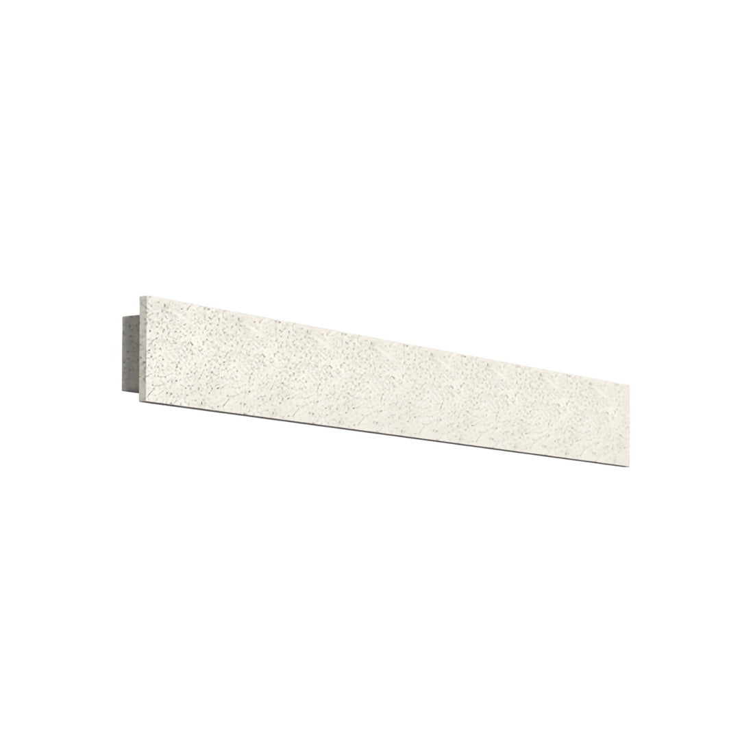 White textured linear modern outdoor wall sconces with perforated design shown in clean product layout.