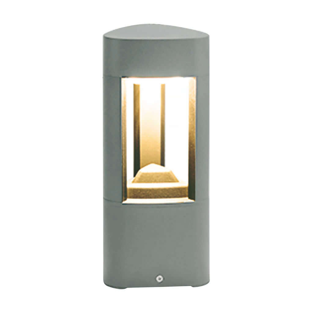 Triple - Side Emitting Solar LED Garden Bollard Lights Heart Design