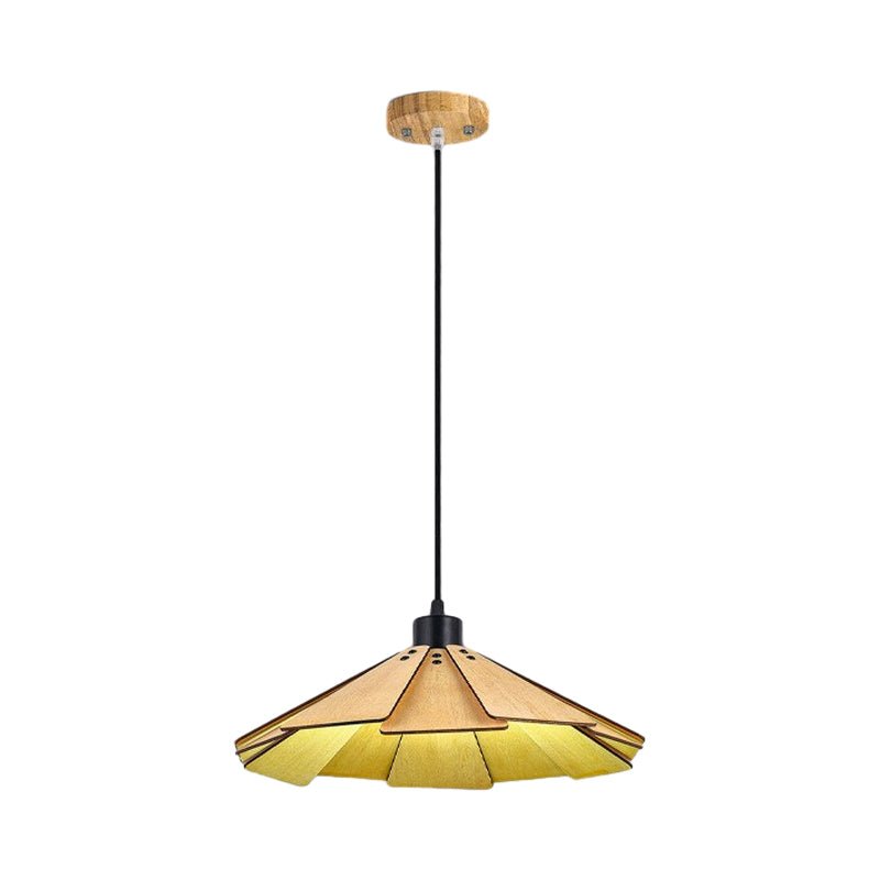Wood Japanese Wabi - Sabi Retro Nordic Chandelier Dining Room Light Fixture