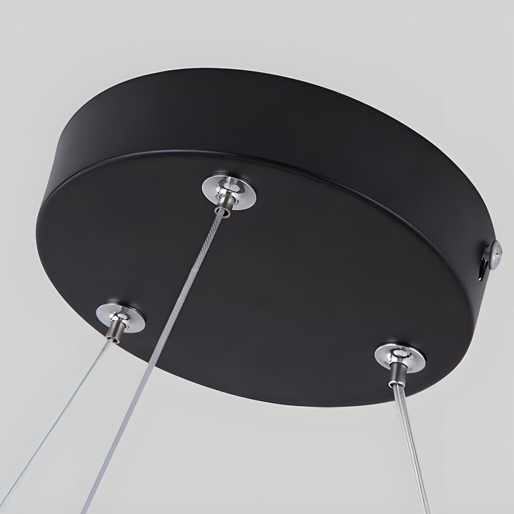 Y shape linear pendant light ceiling canopy detail