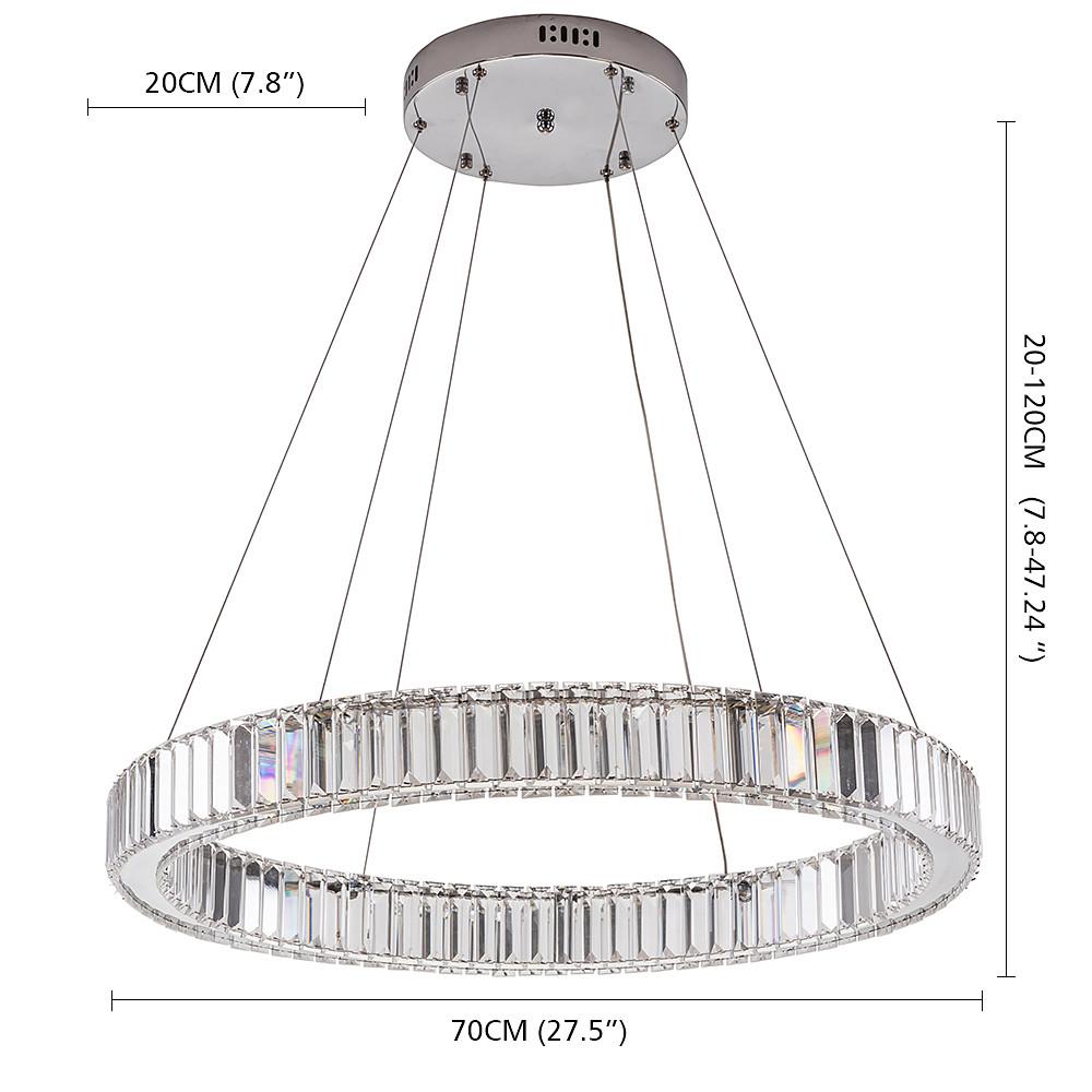 Luxury 1 - Light Ring Shaped Wagon Wheel Chandelier in Gold Finish