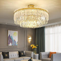 20'' LED 17 12 Bulbs 9-Light Unique Design Pendant Light Nordic Style LED Stainless Steel Crystal Pendant Lights-dazuma
