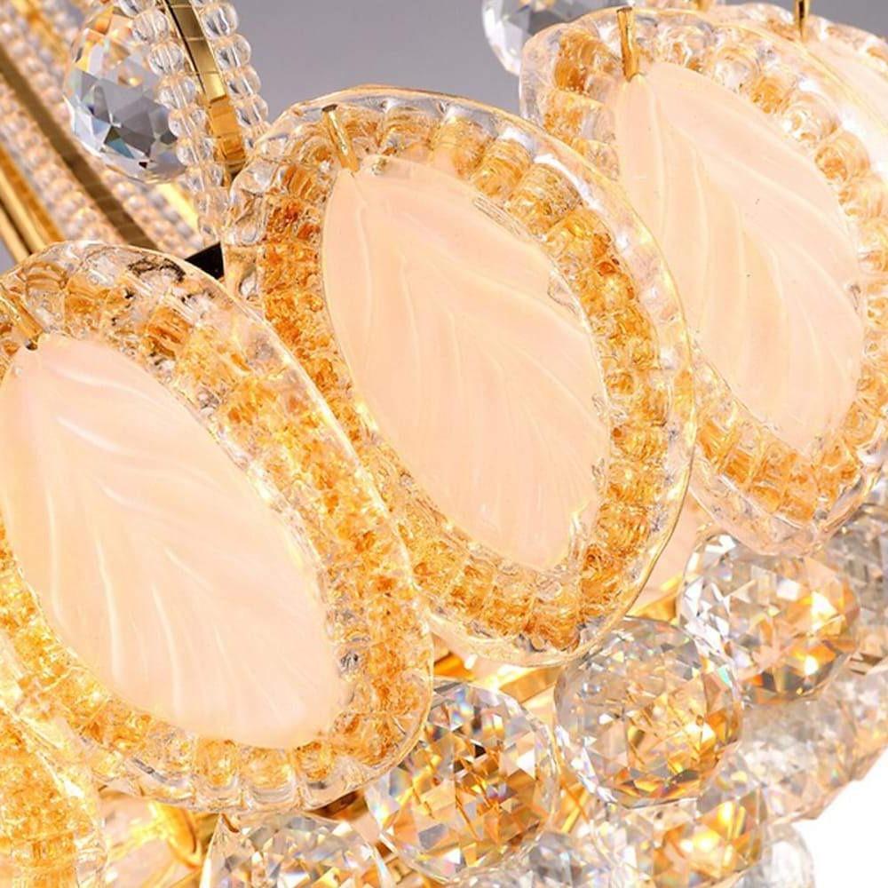 8 - light Modern Gold/Silver Vintage Crystal Chandeliers For Living Room